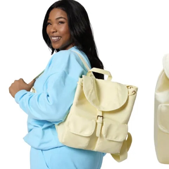 Yellow Backpack with Front Pockets - Picture 3 of 7